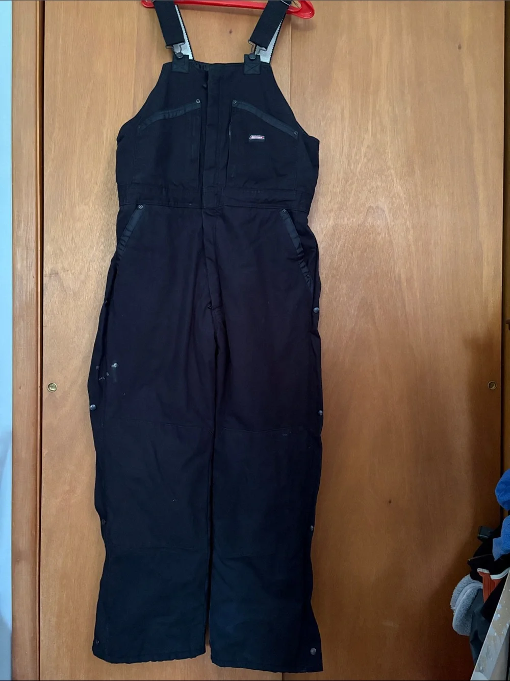 Dickies Black Men's Insulated Bib Overalls